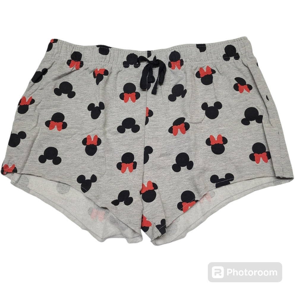 * Disney X-large  Womens sleep shorts  micky mouse minnie mouse raw hemline